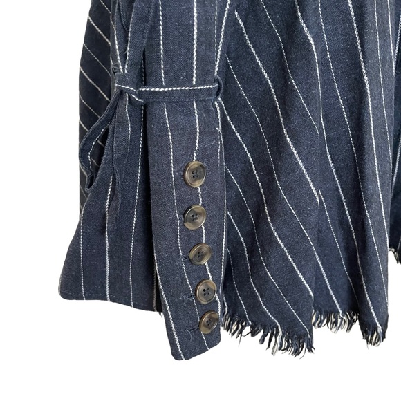 Free People Stella Striped Linen Blazer - Picture 6 of 12